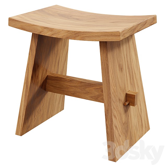 Zara Home - The wooden stool in the style of rustic