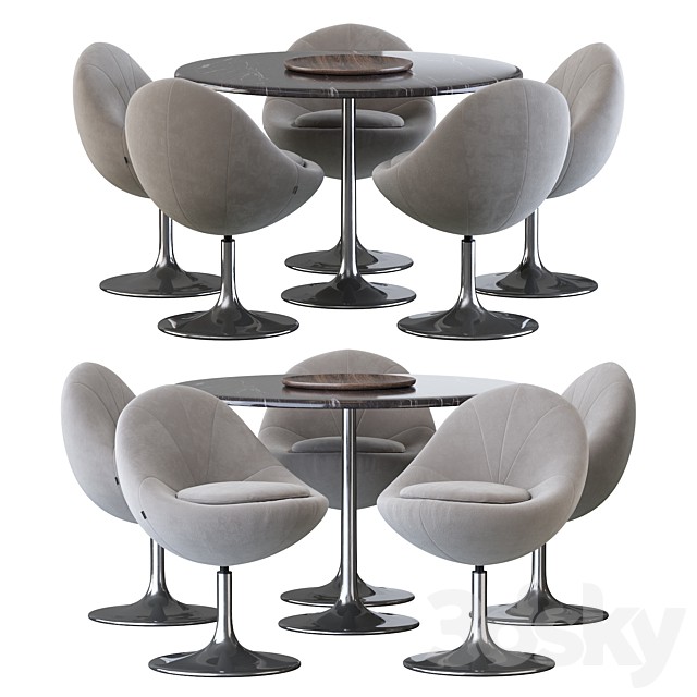 Venus Chair by Johanson Design and Venus Table