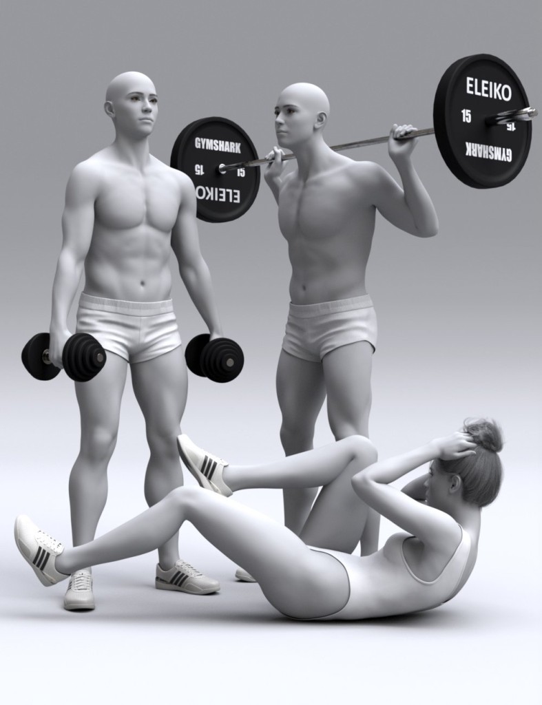 Sport Fitness Animations for Genesis 9