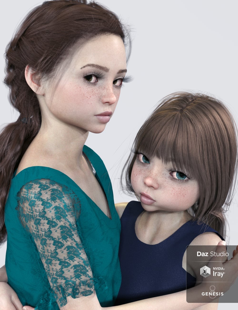 Dayana & Karina Bloom HD for Genesis 8 Female