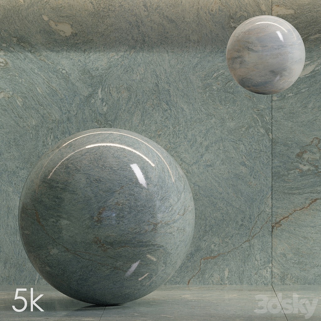 Marble set 15 - Bundle - 2 types: Galaxya Ognat and Green Jade / 5k