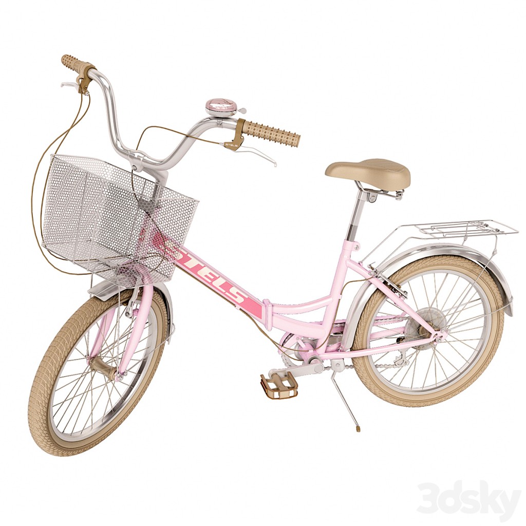 Pink folding bike Stels Pilot