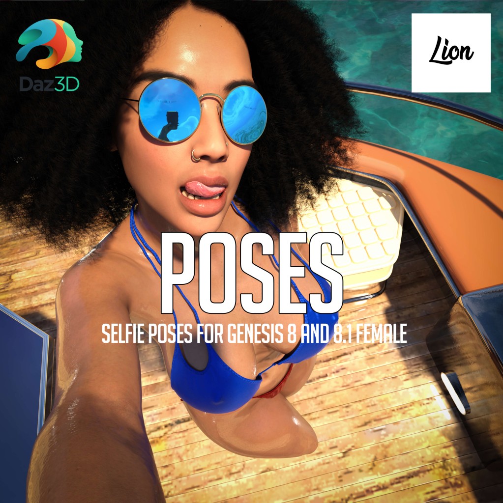Selfie Poses for Genesis 8 and 8.1 Female