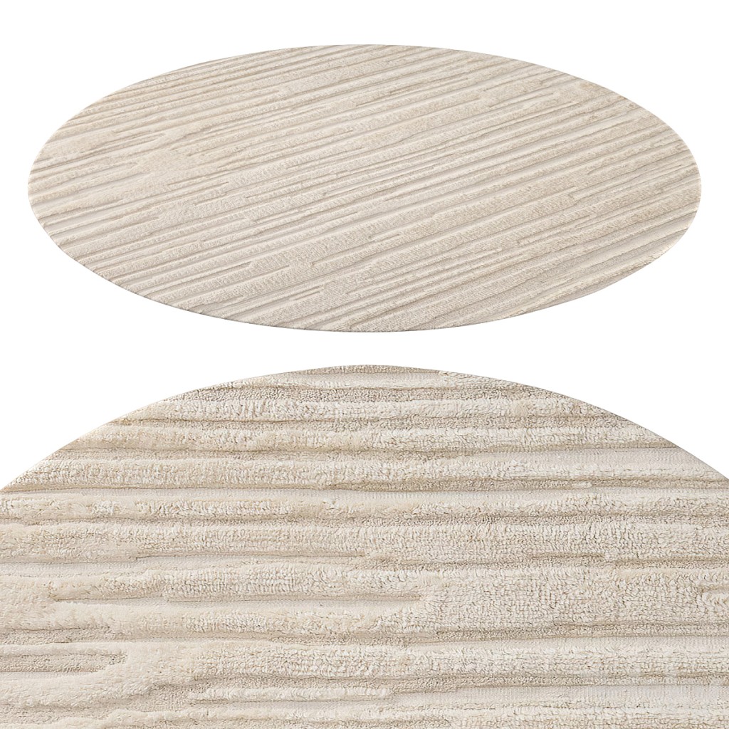Eli Wool Rug Sand Round