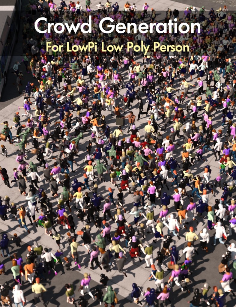 Lowpoly Crowd Creator Bundle