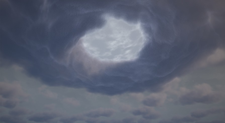 [UE5.3] Storm Volumetric Clouds and Sky