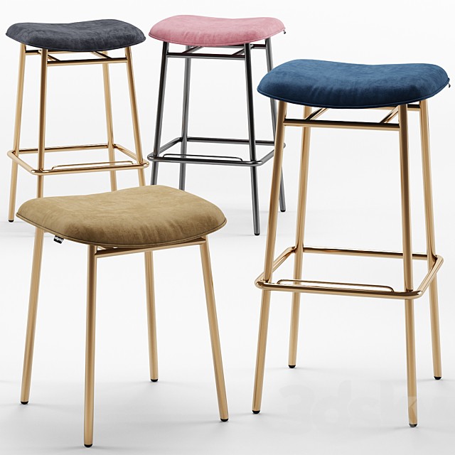 Fifties Backless Bar Stool - Calligaris