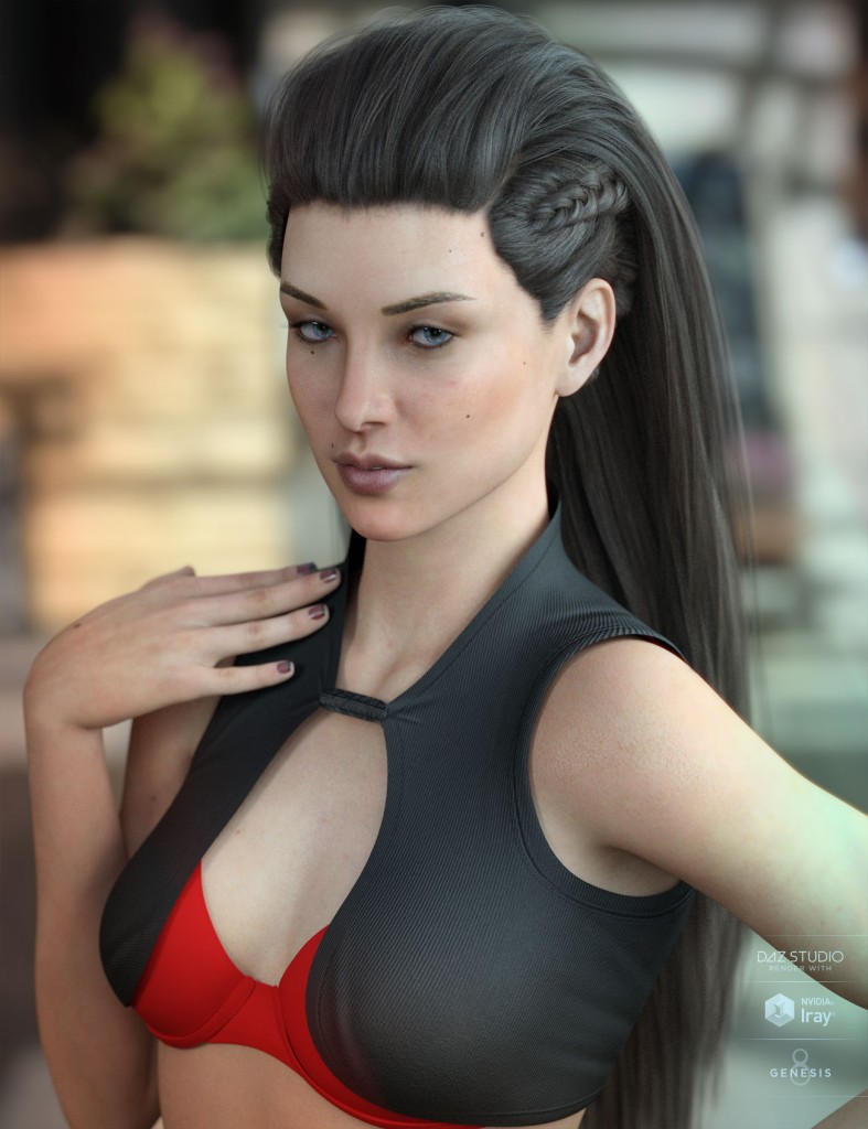 Xelene Hair for Genesis 3 & 8 Females
