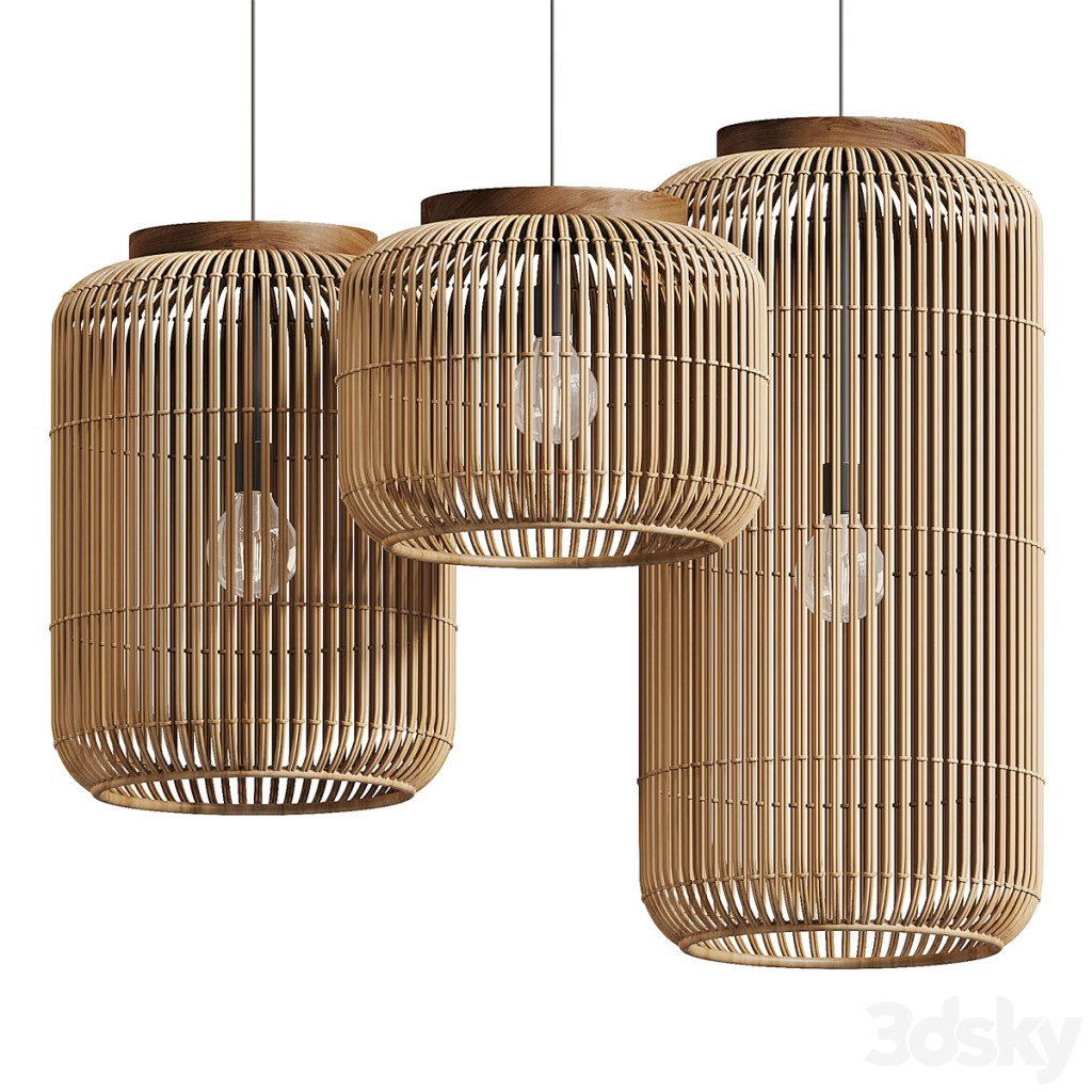 Natural Rattan Hanging Lamp
