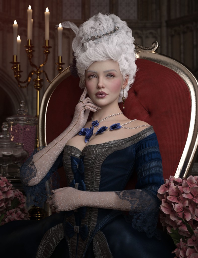 Regal Elegance LIE Makeup for Genesis 9 & Poses for Genesis 9 and 8 Female
