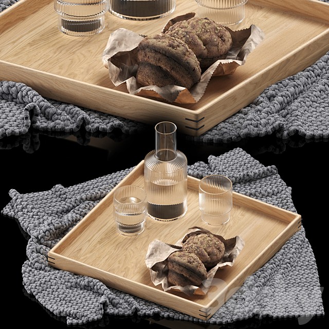 Ripple Small Carafe Set - Clear