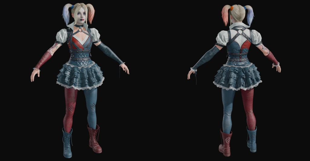 Harley Quinn (Arkham Suit) Premium for Blender 4.x