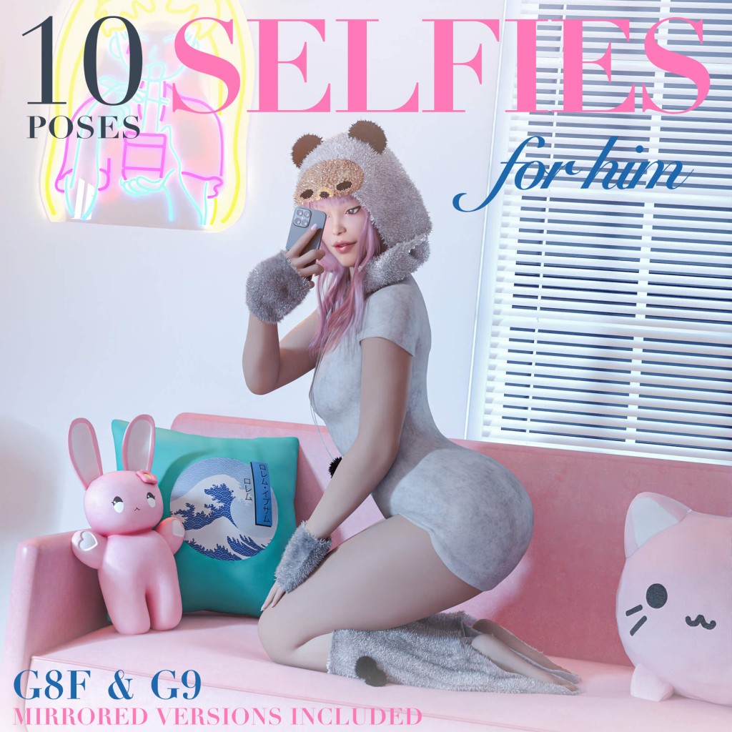 Selfies for Him Pose Pack for G8F & G9