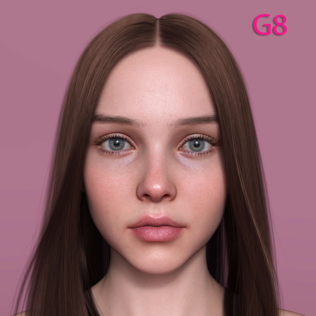 Kk Natalia Character for Genesis 8, 8.1 Female