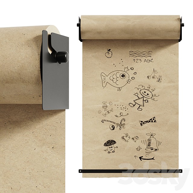 Wall Kraft Paper Roll Holder