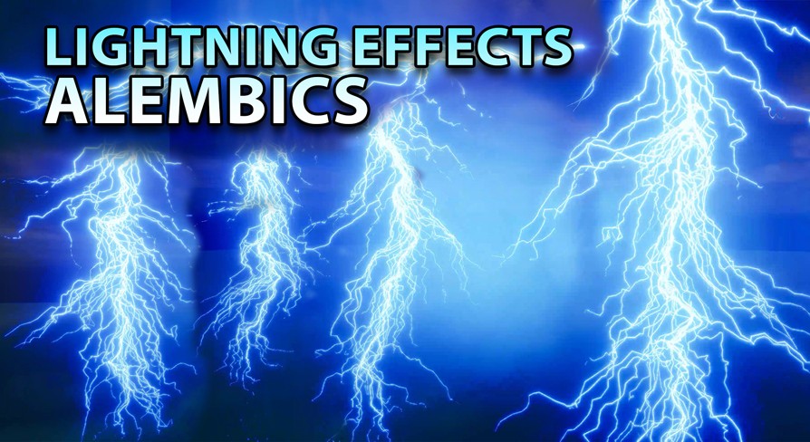 [UE5.1] Lightning & Electric Effect Alembics Pack