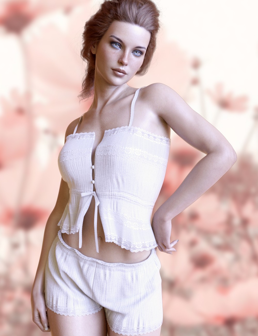 X-dForce Fashion Lace Details Set for Genesis 8 and 8.1 Females