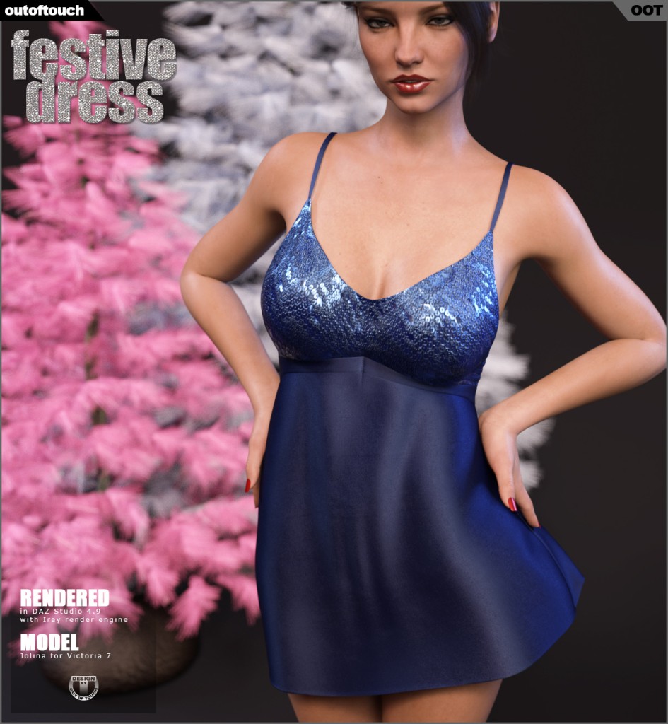 Festive Dress for Genesis 3 Female(s)