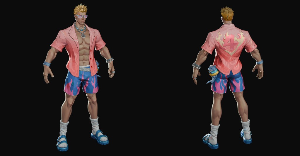 Human Torch (Sunny Sizzler) Premium for Blender 4.x