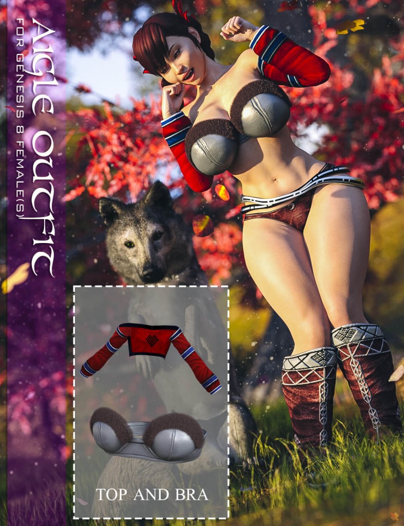 Aigle Outfit (Bra & Top) for G8F