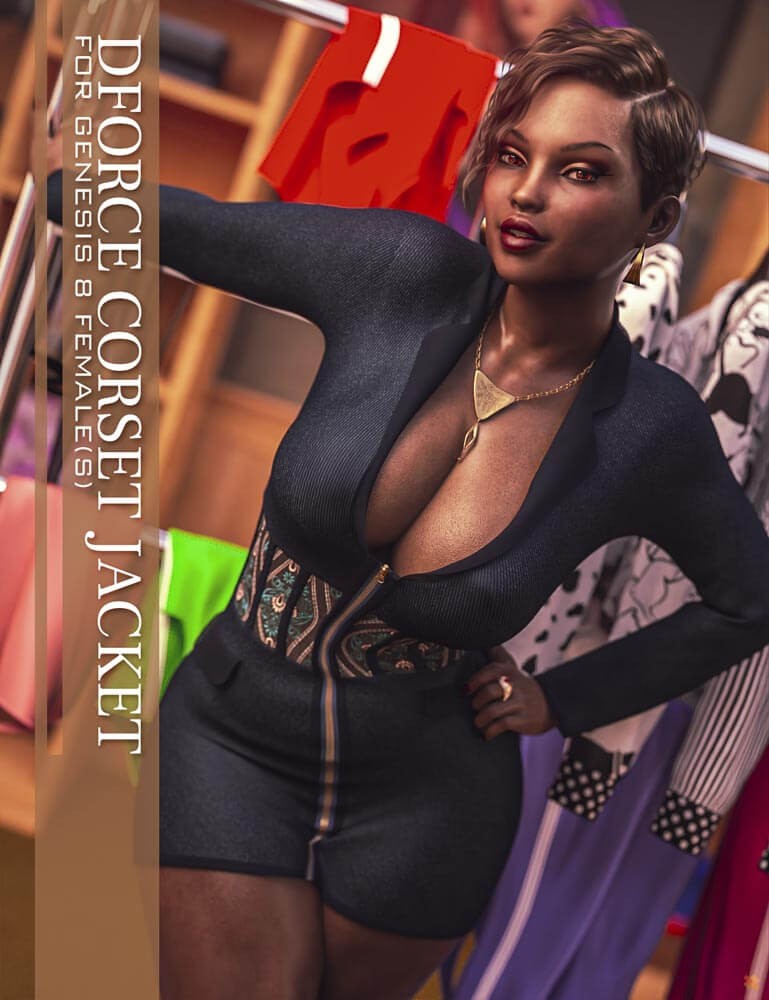 dForce Corset Jacket for Genesis 8 Female