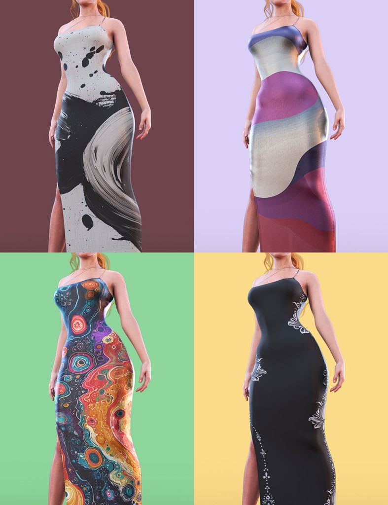 dForce COG Cocktail Dress Texture Pack