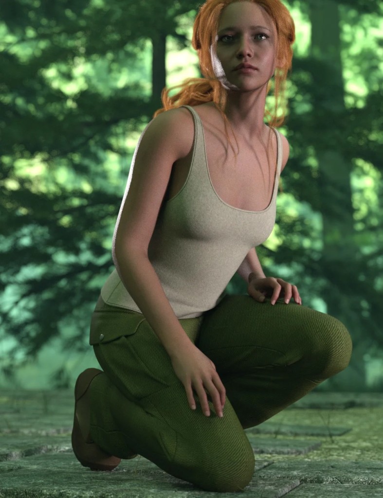 dForce Action Gal Outfit for Genesis 9 and Genesis 8 Female