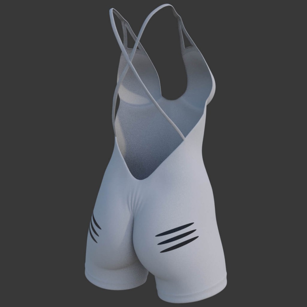 Sexy Gym Jumpsuit for Genesis 8 Females