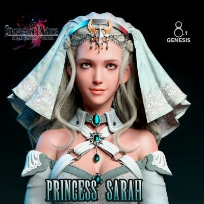 Princess Sarah For Genesis 8 and 8.1 Female