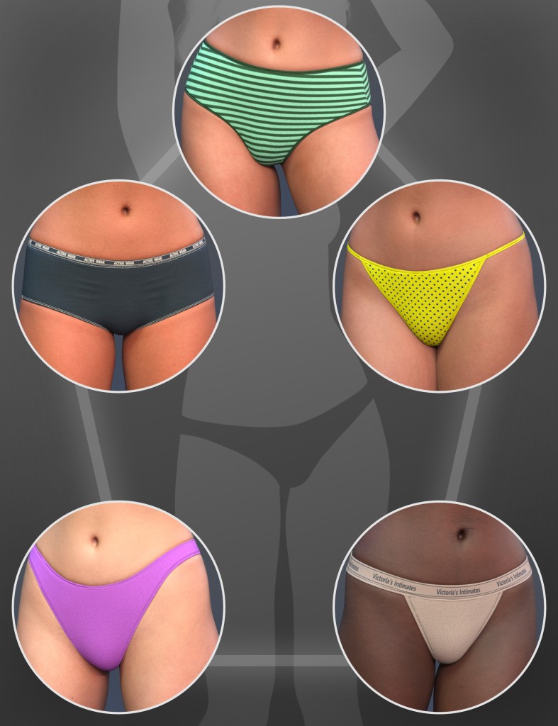 NG Cotton Panties Base Collection Volume 2 for Genesis 9
