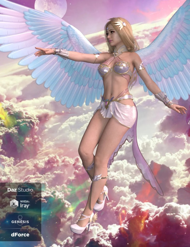 Archangel Outfit and Props for Genesis 8 Females