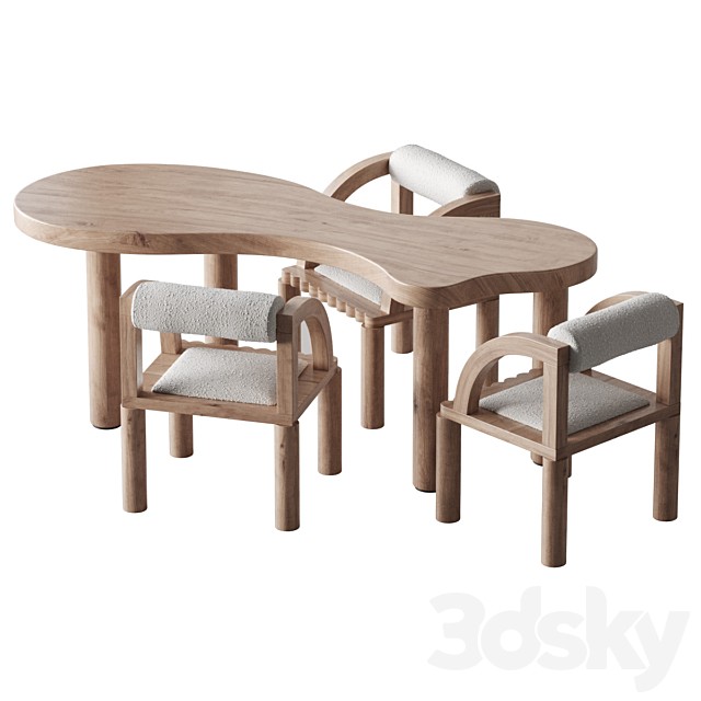 Nuage interiors Leon Activity Table and Percy Chair by nuage interiors