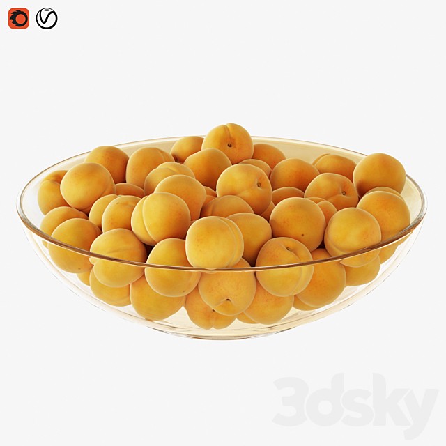 Apricots in a vase