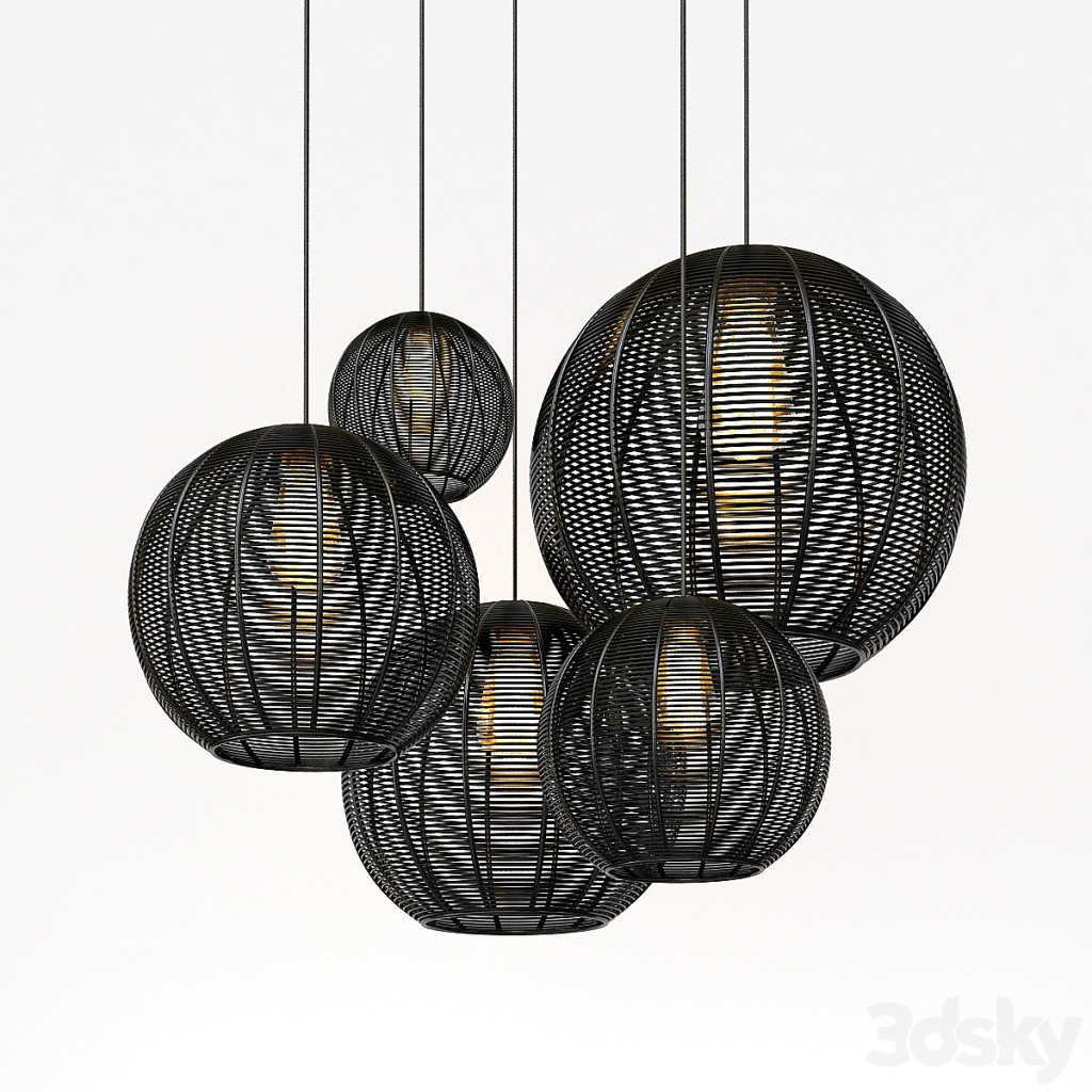Modern Basket Pendant