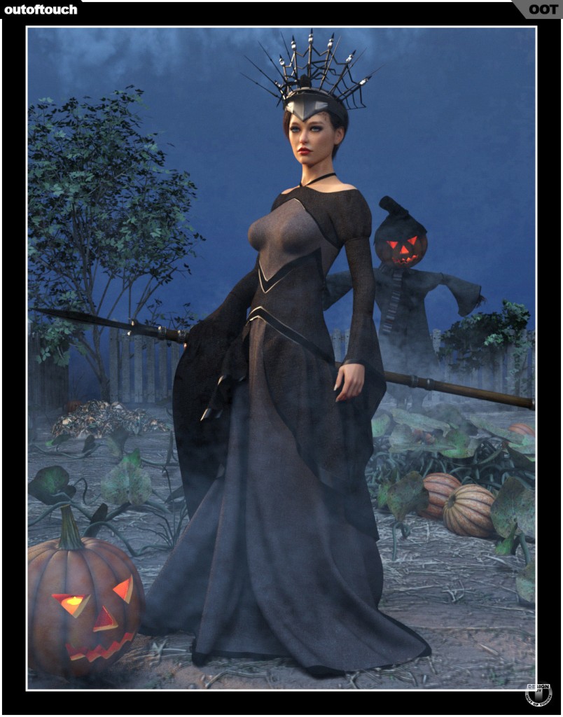 dForce October Gown for Genesis 8 Females