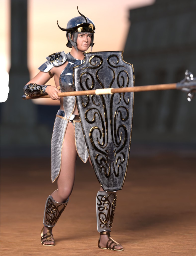 Maidens of Mars – Warrior dForce Outfit for Genesis 9 and 8 Female