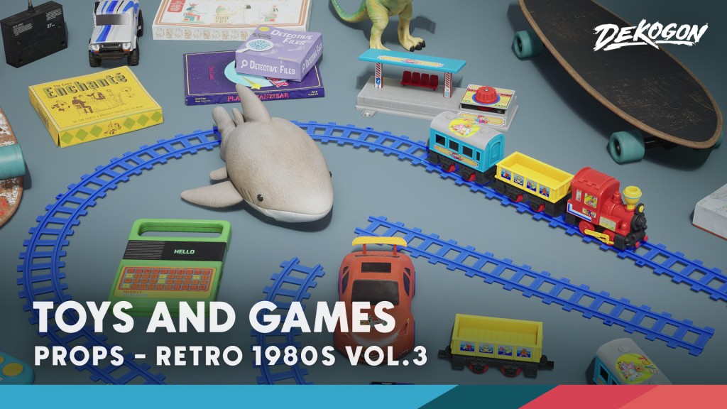 [UE 5.4] Retro 80's VOL.3 - Toys (Nanite and Low Poly)