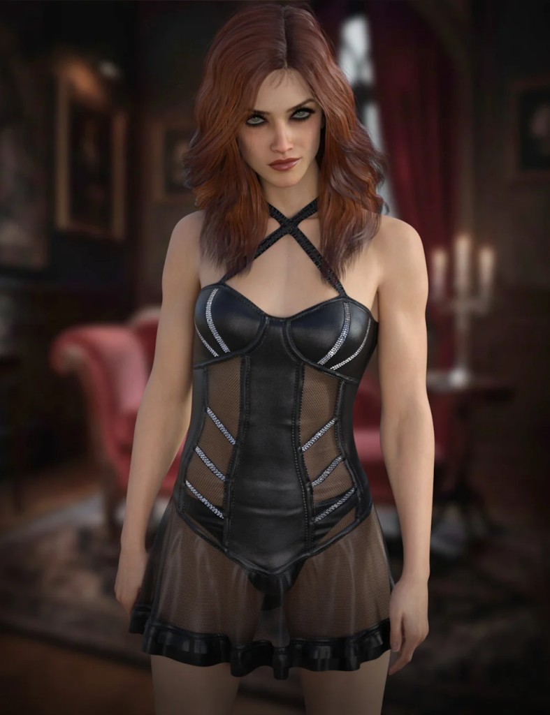 dForce Obsidian Veil for Genesis 9 and 8 Female
