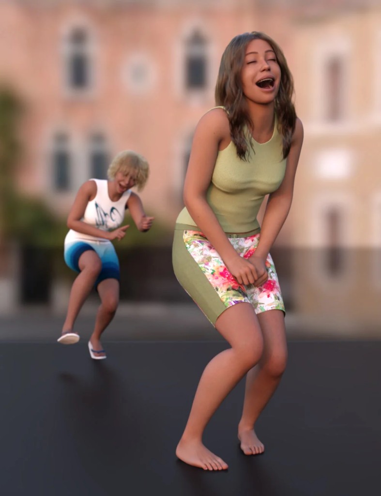 ATG Laugh Out Loud Poses for Genesis 9, 8 and 8.1 Female