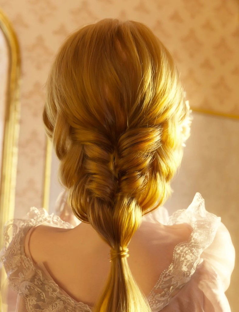 dForce Princess Series Braided Ponytail for Genesis 9