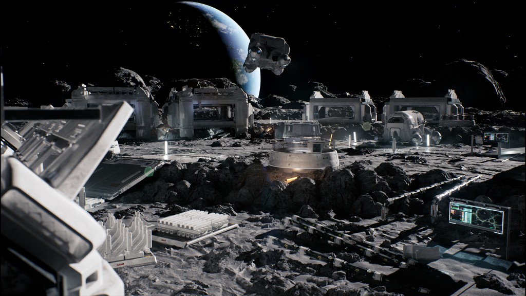 [UE5.0] Modular Sci-Fi Base - Indoor Outdoor - Moon Theme