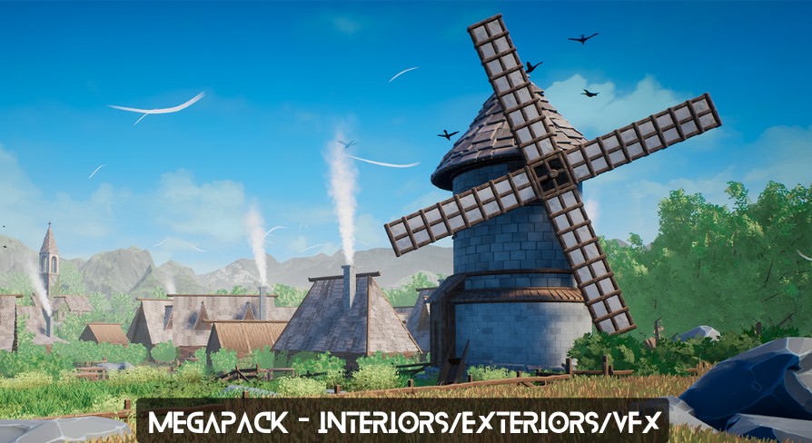 Modular Medieval Village ( Stylized by Sidearm Std ) UE5.0