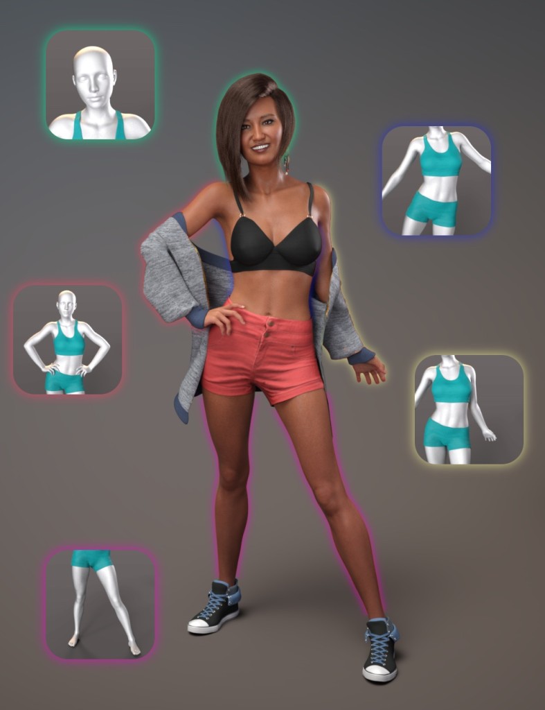 NG Build Your Own Standing Poses for Genesis 8 Female