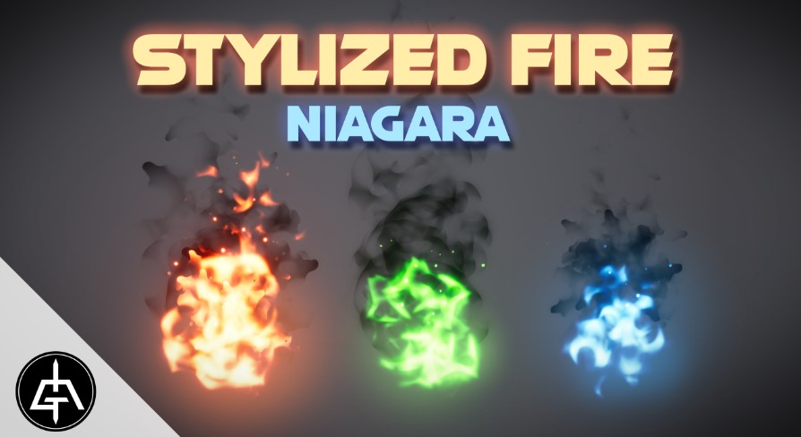 Niagara Stylized Fire Vol.1 UE4.27