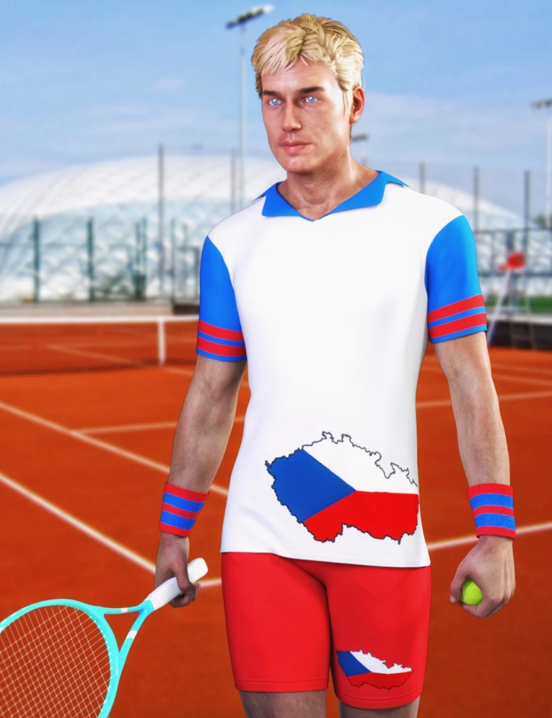 JMR dForce Mark Tennis Outfit for Genesis 8 Male