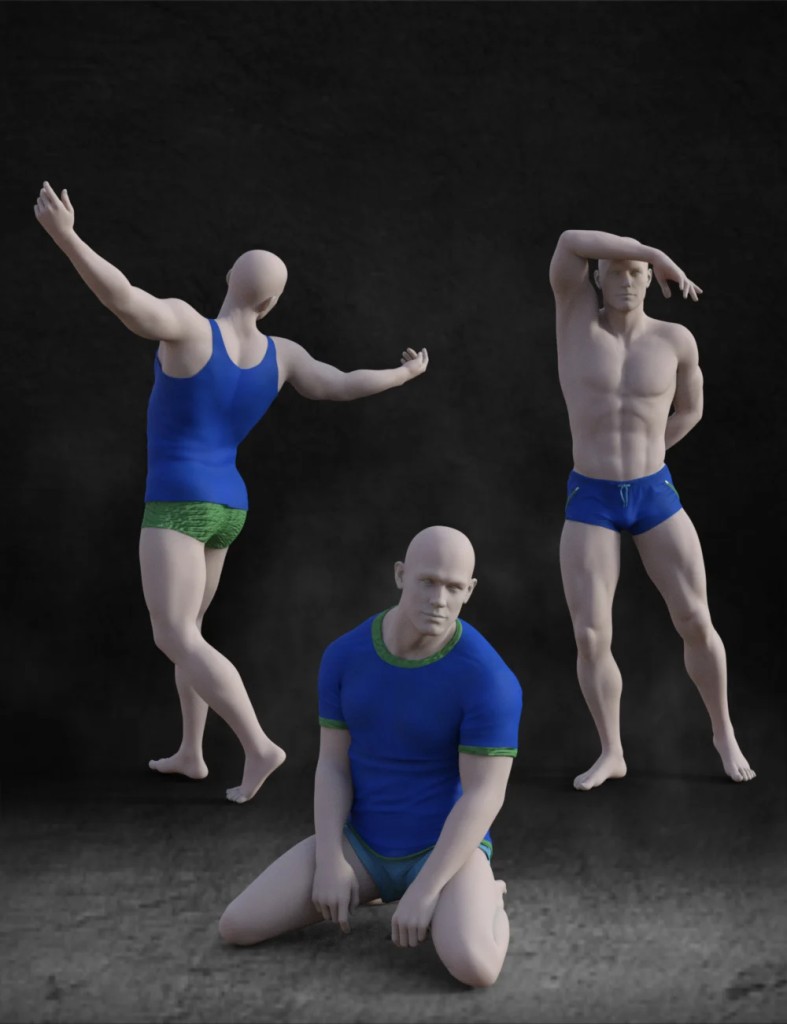 Amazing Model Males 3 for Genesis 9, 8.1, 8, and 3 Males