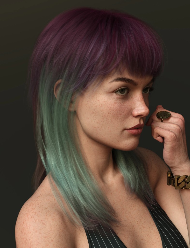 Long Mullet Style Hair Color Expansion