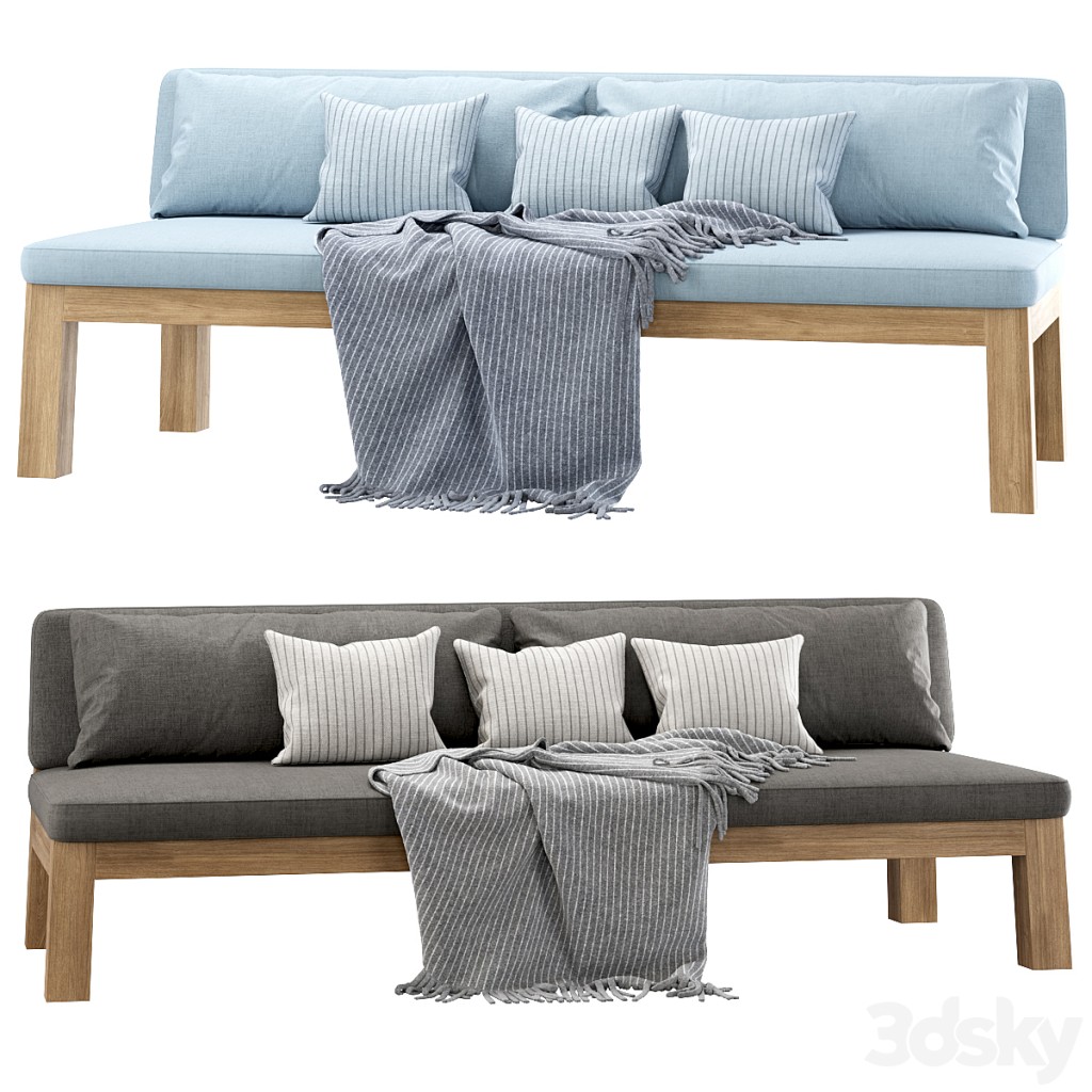 Niek outdoor couch by Piet Boon / Double garden sofa