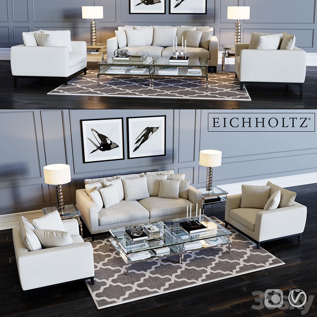 Eichholtz Sofa Principe & Chair Principe