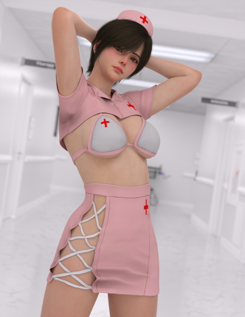 MG-Sweet Nurse Outfit G9 G8F dForce